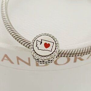 Pandora washington Map Exclusive Dangle Charm